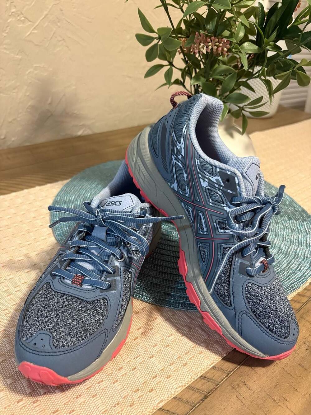 ASICS Women's Gel-Venture 6 Trail Running Shoes Blue/Pink 1012A504